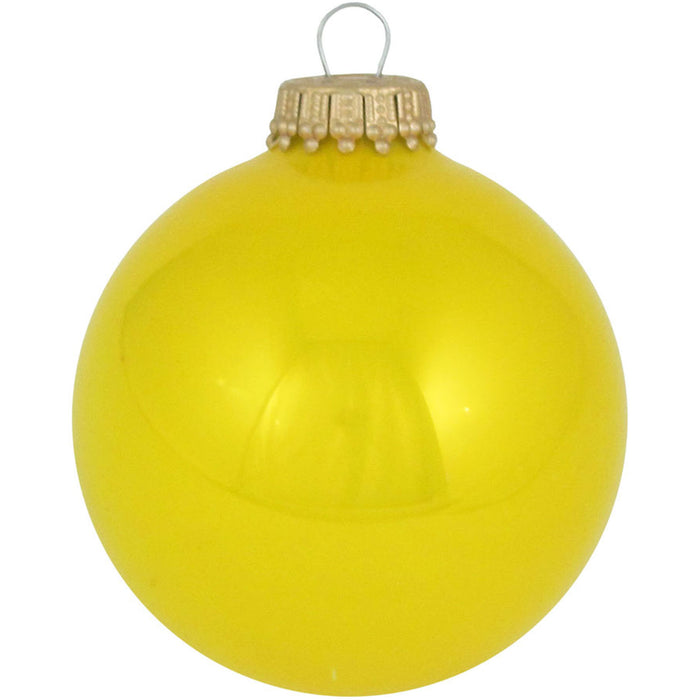 3 1/4” Wrap Printed Glass Blown Round Ball Christmas Ornament (#8WP)