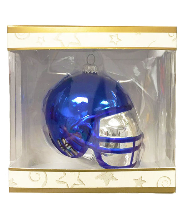 3 1/4” Glass Blown Football Ornament (#HLMT)
