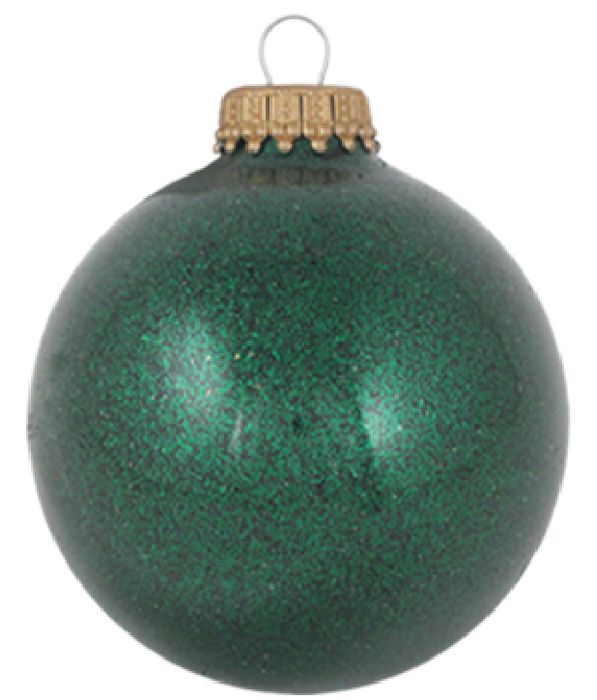 2 5/8” Wrap Printed Glass Blown Round Ball Christmas Ornament (#7WP)